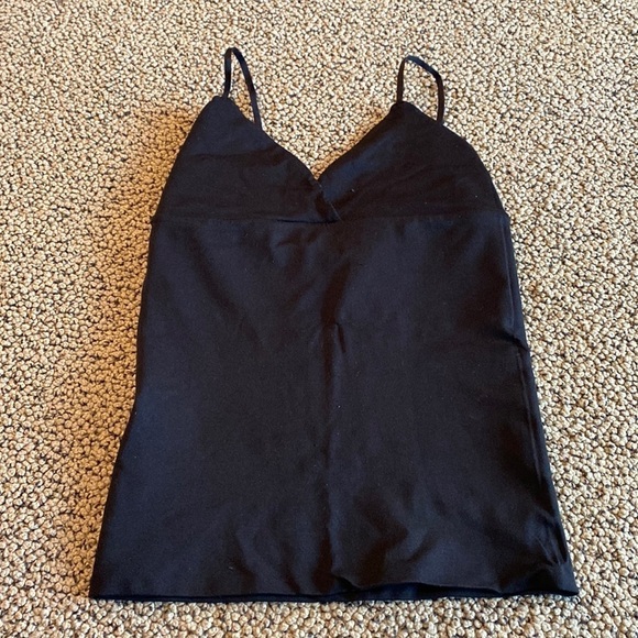 BCBGMaxAzaria Black Adjustable Strap Tank Top, Size XS/S, in Like New Condition - Picture 1 of 7